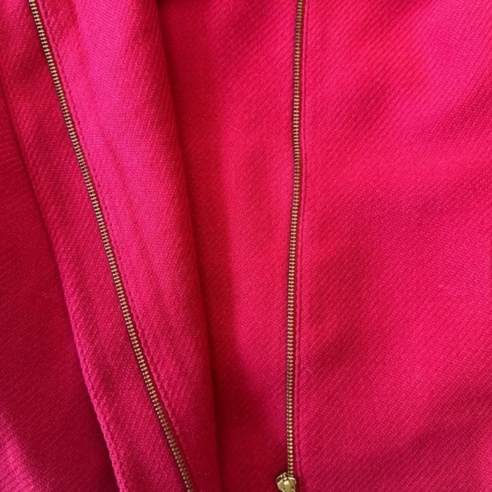 Talbots Pink Wool Blend Zip Blazer Jacket - Picture 10 of 12